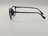 Classic Black Rectangular Eyeglasses with Sleek Minimalist Frame