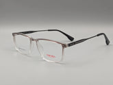 Clear Transparent Rectangular Eyeglasses – Modern Black Temple Optical Frames